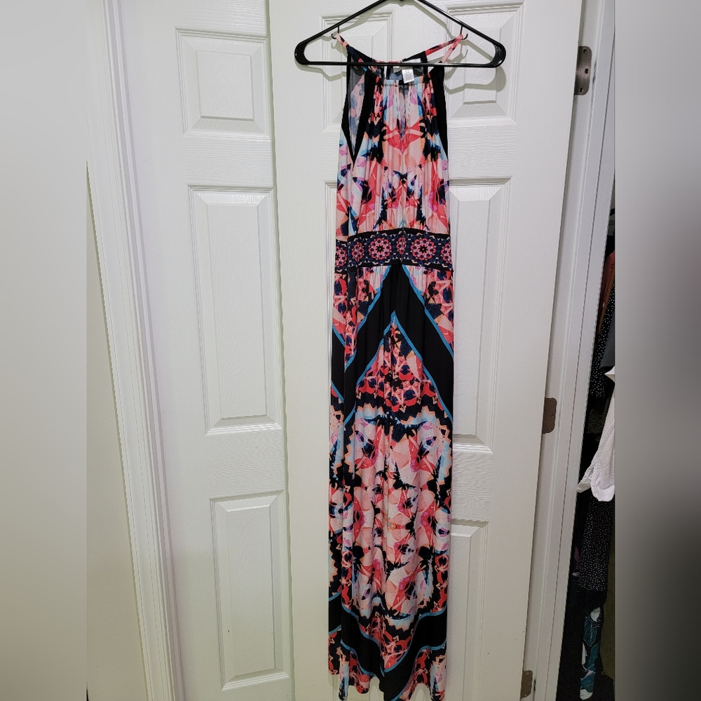 London Times Maxi Dress - Multicolored